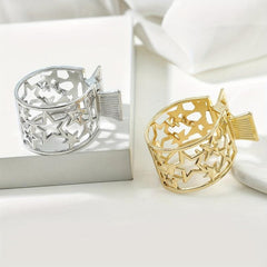 Alloy Pentagram Hair Clip Retro Star Hair Claw Ponytail Clip