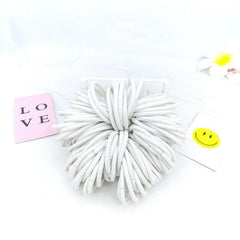 100pcs Thick Woven Hair Elastics Rubber Bands Ponytail Holder