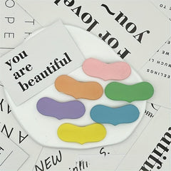 6pcs Resin Heart Hair Clip Macaroon Snap Clip Hair Barrette