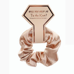 Solid Silk Hair Scrunchies Ponytail Holders Hair Wrist Ties