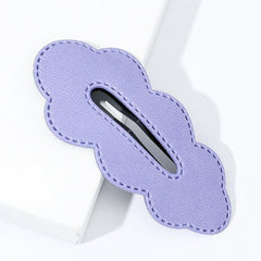 PU Leather Cloud Hair Clip Women's Solid Cartoon Hair Clip