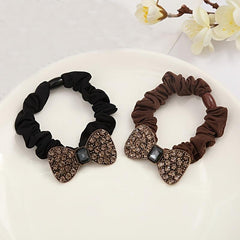 Rhinestone Hair Tie Elastic Hair Bands Ponytail Holder