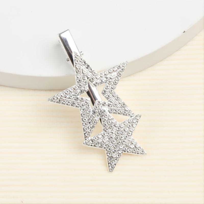 Star Rhinestone Hair Clip Women's Metal Barrette Hair Accessories