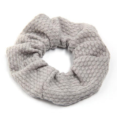 Solid Elastic Knit Scrunchie Girls Sleep Soft Scrunchy Curly Thin Hair