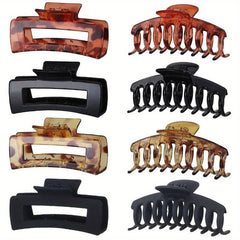 Transparent Hair Claw Hollow Shark Claw Ponytail Holder