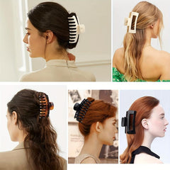 Transparent Hair Claw Hollow Shark Claw Ponytail Holder