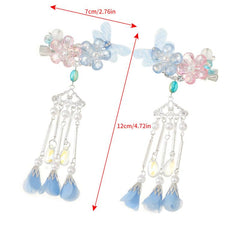 2pcs Chinese Style Flower Hair Clip Set for Women