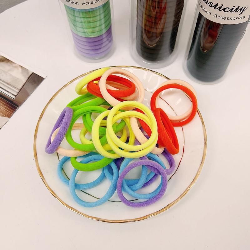 30pcs Brown Hair Ties For Thick Hair Scrunchies Hair Band Hair Accessories