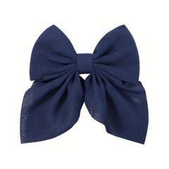 Large Bowknot Hair Clip Set, Pastoral Style Headwear