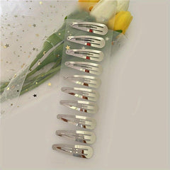 Invisible Snap Clip Metal Hair Clip for Side Bangs Girls Baby Hair Clip