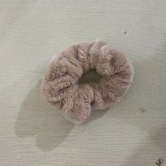 Plush Scrunchies Solid Hair Tie Fuzzy Hair Rope Accessories for Women Girls