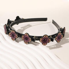 Crystal Stone Braided Hair Clips for Women Girls