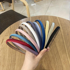 Satin Headband Thick Skinny Hair Band Padded Non-slip Head Hoop