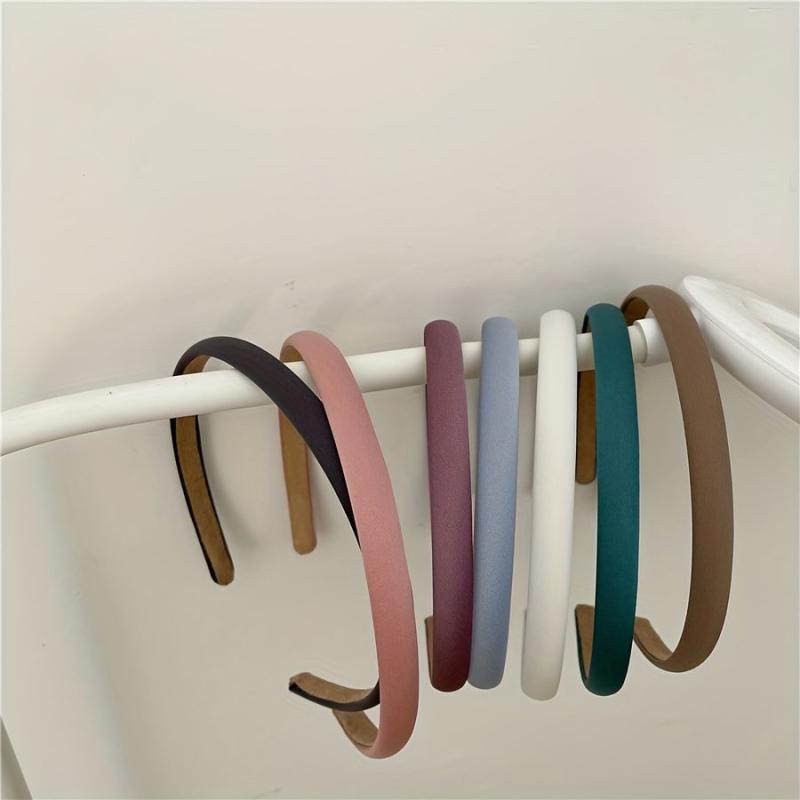 Satin Headband Thick Skinny Hair Band Padded Non-slip Head Hoop