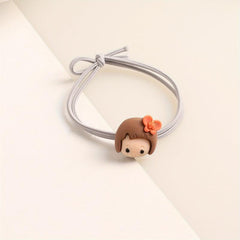 Cartoon Girl Hair Tie Hair Rope High Elasticity No Damage To Hair For Girls