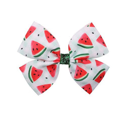 Watermelon Pattern Bowknot Hair Clips for Women Girls