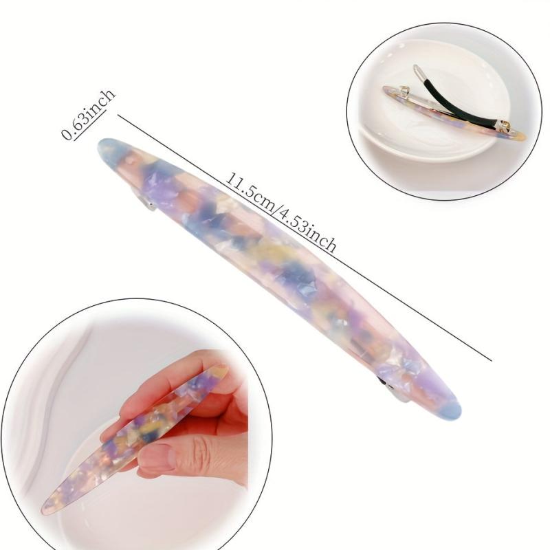 Acetate Hair Clip Side Clip French Barrette Hair Accessories For Women