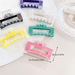 Oversize Large Hair Claw for Thick Hair Non Slip Clip 6pcs