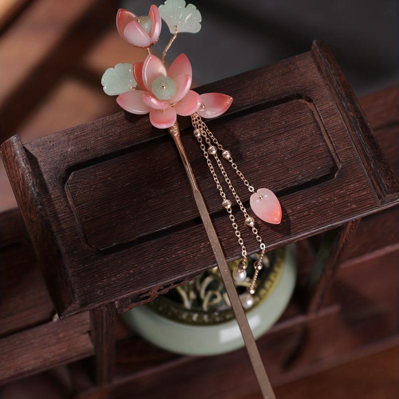 Chinese Flower Hairpin Pendant Hair Stick Hair Accessories