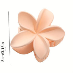 Matte Solid Hair Claw Non slip Small Flower Hair Accessories