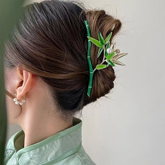 Metal Bamboo Hair Claw Antique Hairpin Grab Clip Large Shark Clips Hair Accessor