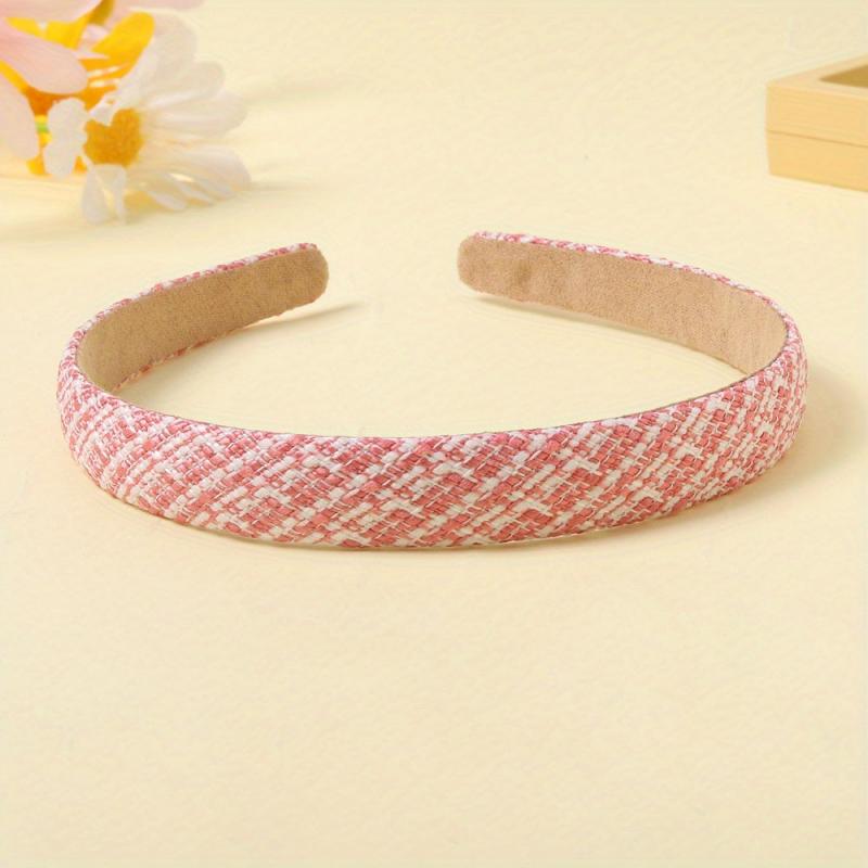 Plaid Hair Band Style Headband Women Girls Hair Accessories