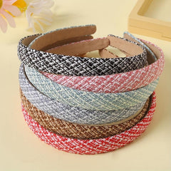 Plaid Hair Band Style Headband Women Girls Hair Accessories