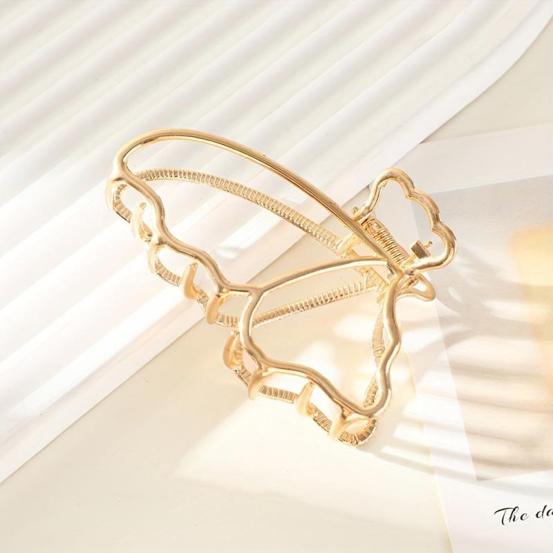 Metal Hollow Hair Claw Ponytail Holder Hair Clip