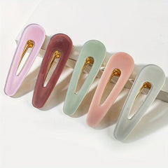 Leopard Print Acetate Hair Clip for Women
