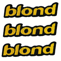 Blond Patches Pink Letters Sticker Embroidered Patch Arts Sewing Repair