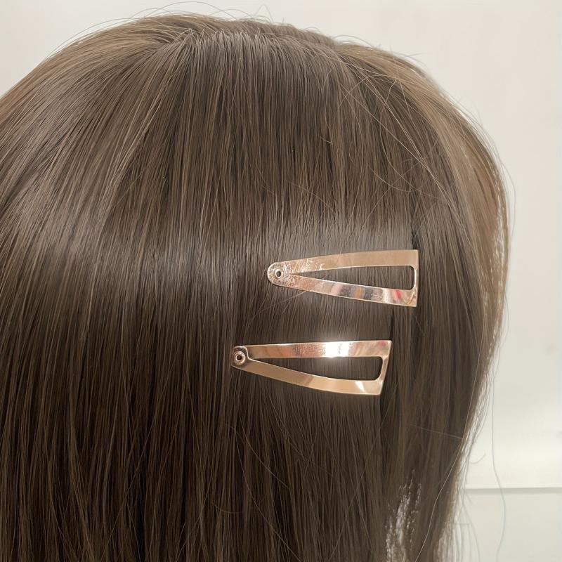 10pcs Three Pronged Snap Clip Hair Clip For Side Hair Bang