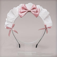 Lolita Maid Hair Hoop Bowknot Headband Cosplay Costume Hair Accessories