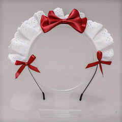 Lolita Maid Hair Hoop Bowknot Headband Cosplay Costume Hair Accessories