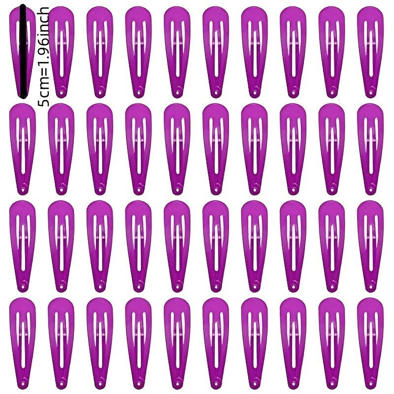 40pcs Baby Girl's Snap Clip Metal Hair Clip Hair Accessories