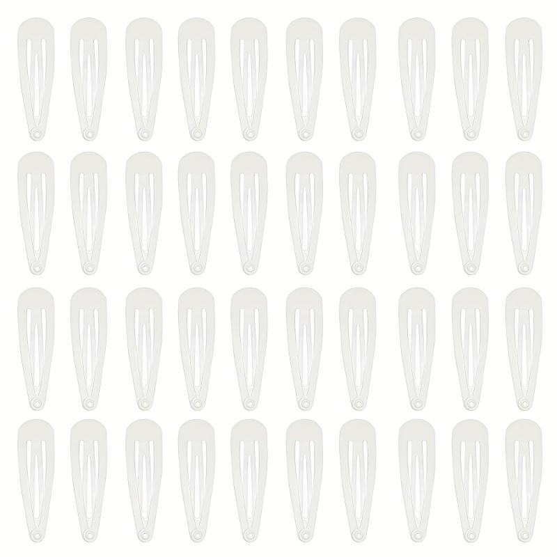 40pcs Baby Girl's Snap Clip Metal Hair Clip Hair Accessories