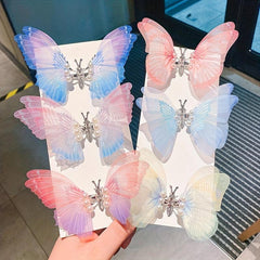 Y2K Gradient Butterfly Hair Clip for Women Girls
