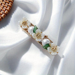 Faux Pearl Flower Hair Clip for Women