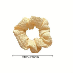 Fabric Girl Hair Tie Sweet Head Rope Large Scrunchie Hair Ring Solid