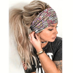 Boho Style Flower Pattern Headband Hair Accessory