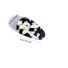 12PCS Acrylic Resin Hair Clips No Crease Hair Accessories