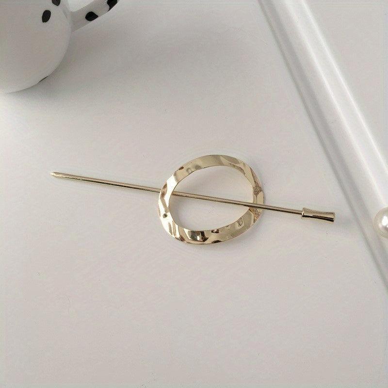 Metal Hairpin Back Head Ponytail Updo Styler Hair Stick Hair Accessories