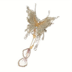 Butterfly Hair Claw Clip Rhinestone Tassel Banana Clip