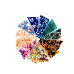 Graphic Triangle Hair Clip Acetate Duckbill Headwear Non Slip Hair Accessory
