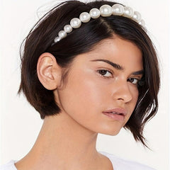 3pcs Faux Pearl Headband Hair Accessories for Wedding Party
