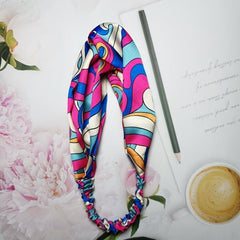 Silk Headwear Elastic Hair Accessories For Women Girls