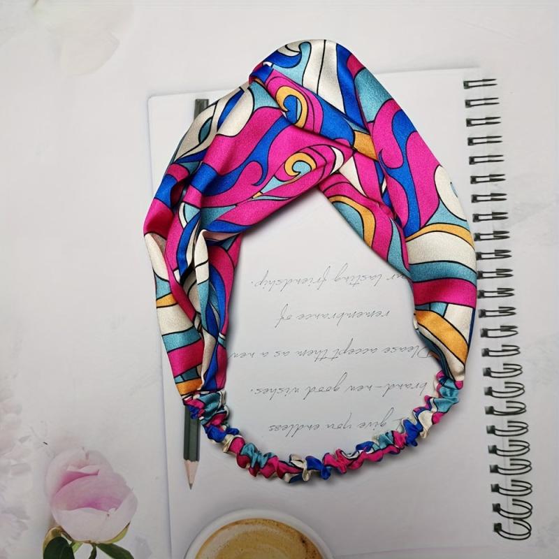 Silk Headwear Elastic Hair Accessories For Women Girls
