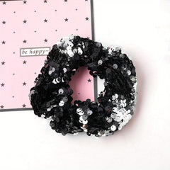 Sequin Hair Tie Scrunchie Ponytail Holder Elastic Hair Rope