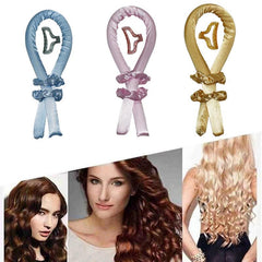 Heatless Curling Rod Headband + Rollers for Long Hair