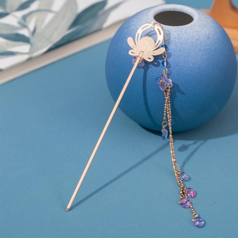 Ancient Style Headdress Hairpin Tassel Retro Women's Updo Hair Accessories