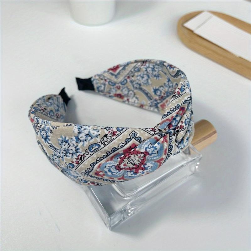 Boho Criss Cross Wide Headband for Women Girls